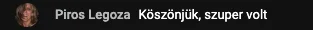 Résztvevői visszajelzés